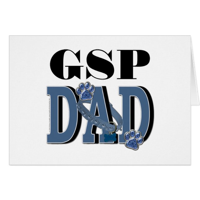 Tysk Shorthaired pekarePAPPA Hälsningskort (Framsidan Horizontal)