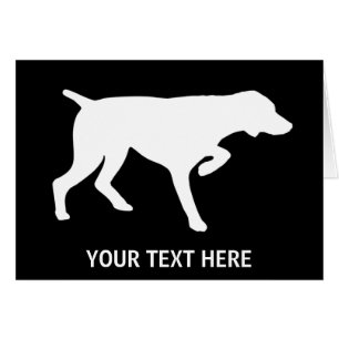 Tysk Shorthaired pekaresilhouette OBS Kort