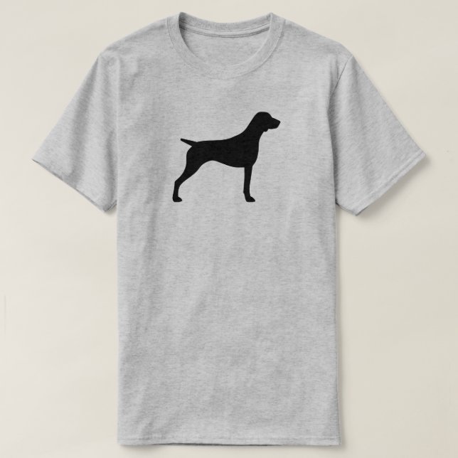 Tysk Shorthaired pekareSilhouette T-shirt (Design framsida)