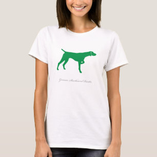 Tysk Shorthaired pekareT-tröja (gröna v2) Tee Shirt