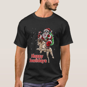 Tysk Shorthar Jultomten Hat God jul T Shirt