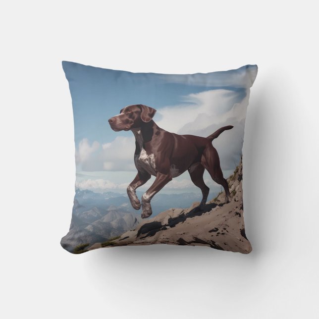 Tysk Shorthar Pointer Elegant Dekorativ kudde (Framsida)