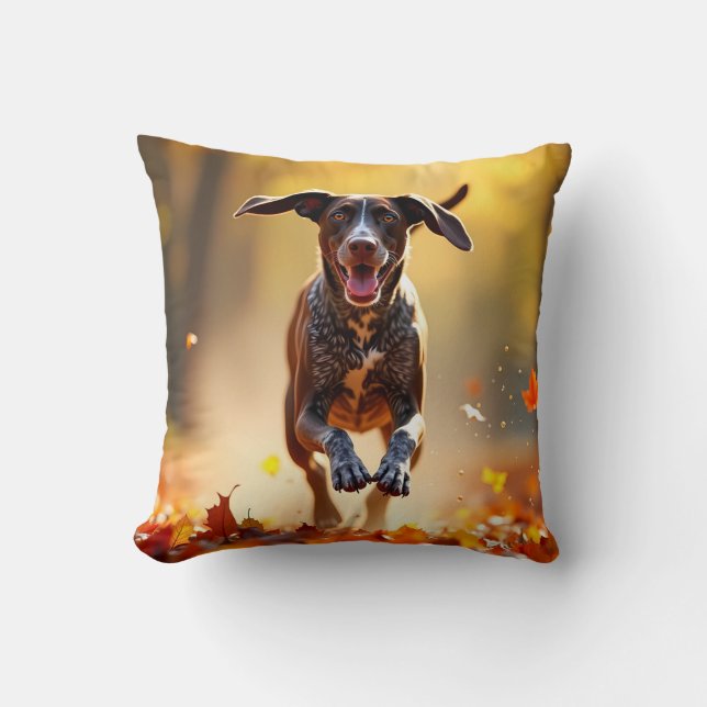 Tysk Shorthar Pointer Elegant Dekorativ kudde (Framsida)