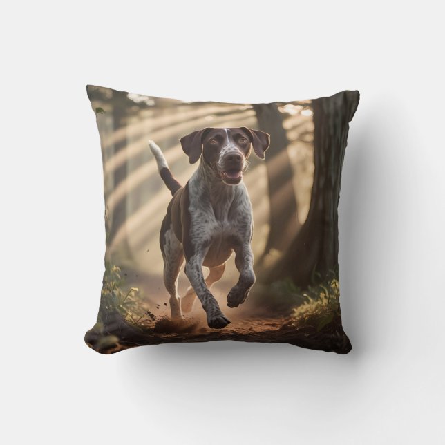Tysk Shorthar Pointer Elegant Dekorativ kudde (Framsida)