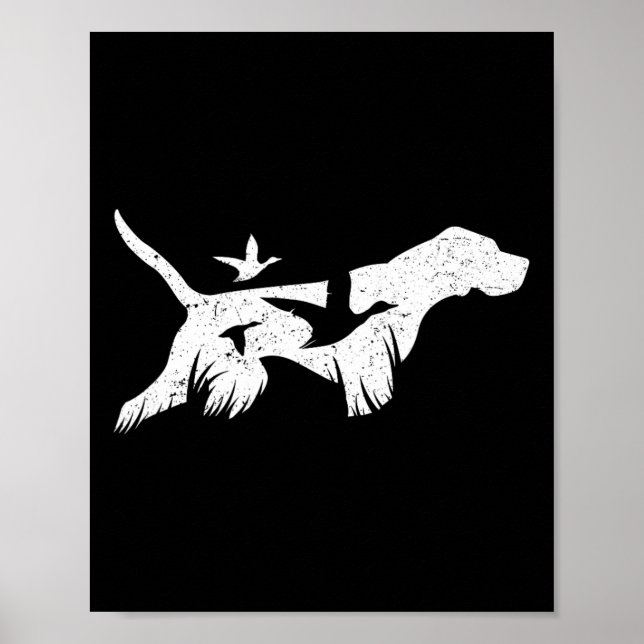 Tysk Shorthar Pointer Gsp Hunting Hundar Poster (Framsidan)