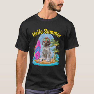 Tysk Shorthar Pointer Hej Summer Hund Vacat T Shirt