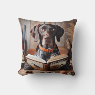 Tysk Shorthar Pointer Hund Funny Hunting Kudde