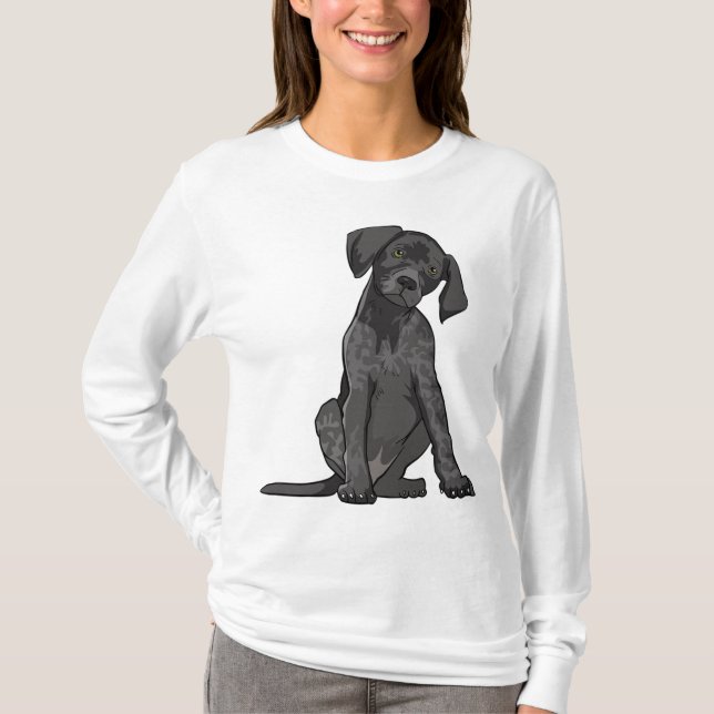 Tysk Shorthar Pointer Hund Sweatshirt Hund Kärlek T Shirt (Framsida)