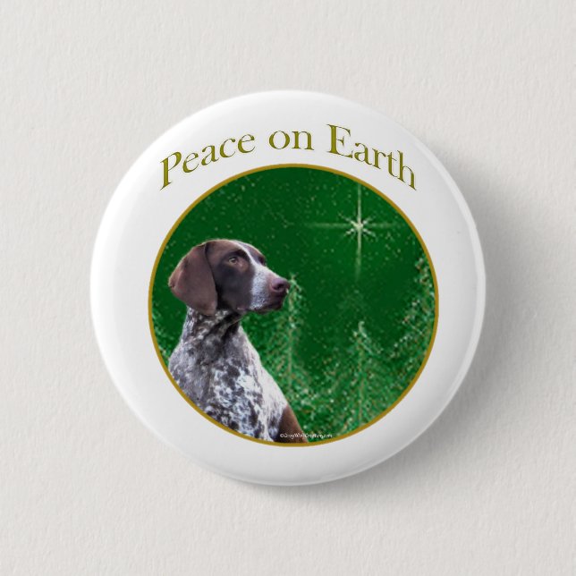 Tysk Shorthar Pointer Peace Knapp (Framsida)