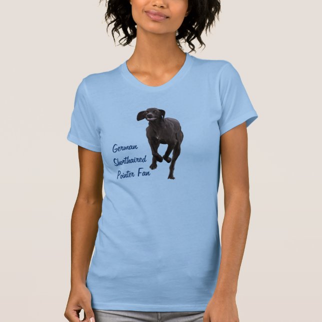Tysk Shorthar Pointer Pet-älskare Apparel T Shirt (Framsida)
