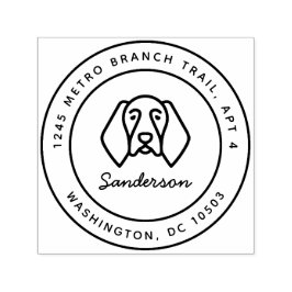 Tysk Shorthar Pointer Returadress Frimärke Självfärgande Stämpel