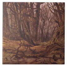 Tysk skog i Fallsäsongen