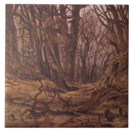 Tysk skog i Fallsäsongen Kakelplatta