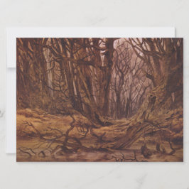 Tysk skog i Fallsäsongen Kort