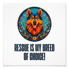 Tysk skyddad hund fototryck