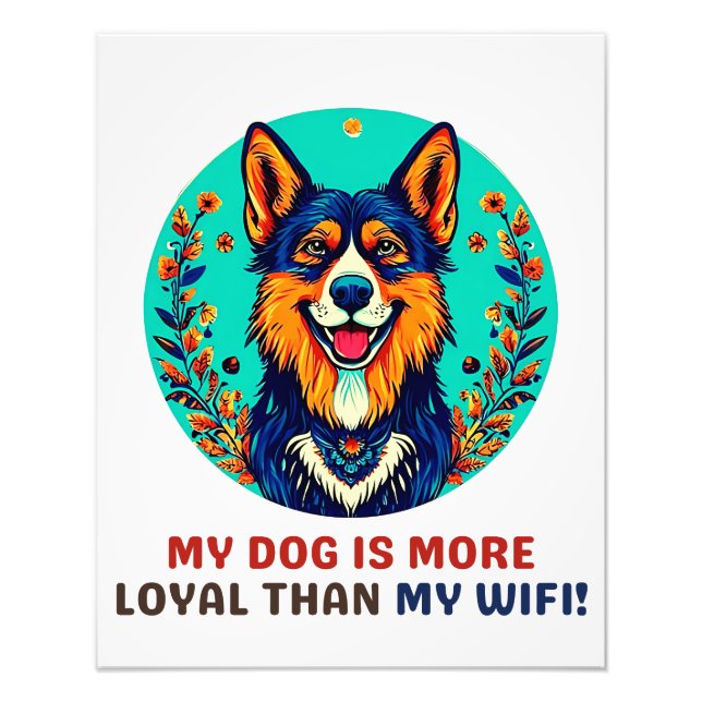 Tysk skyddad hund fototryck (Framsidan)