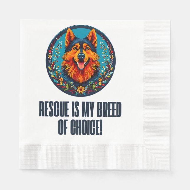 Tysk skyddad hund pappersservett (Framsidan)