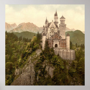 Tysk slott Neuschwanstein Poster