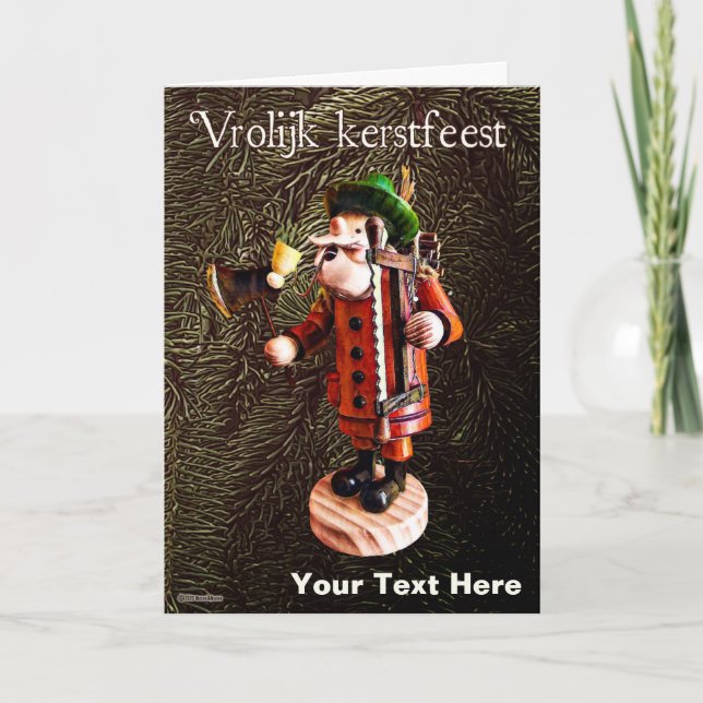 Tysk "Smoker Man" Incense Burner Kort (Framsida)