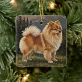 Tysk Spets Julgransprydnad Keramik
