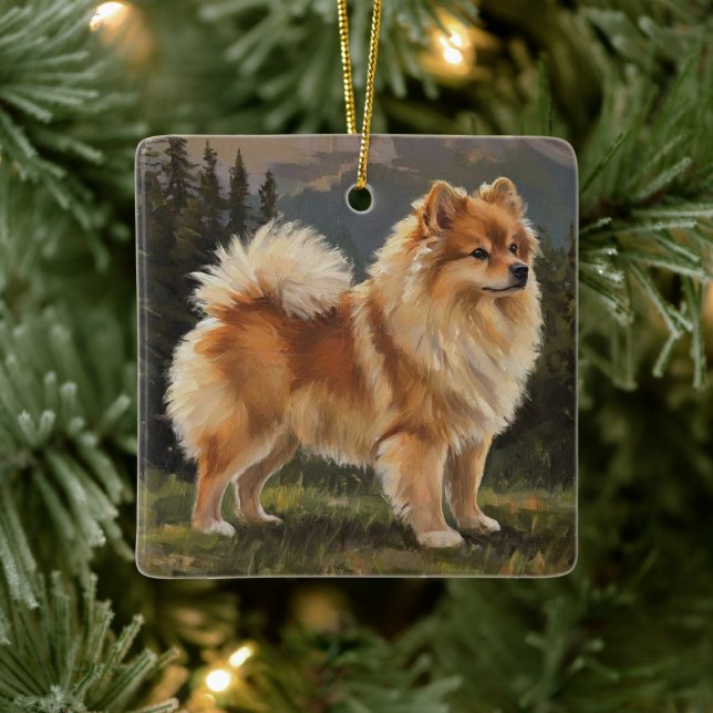 Tysk Spets Julgransprydnad Keramik (Träd)
