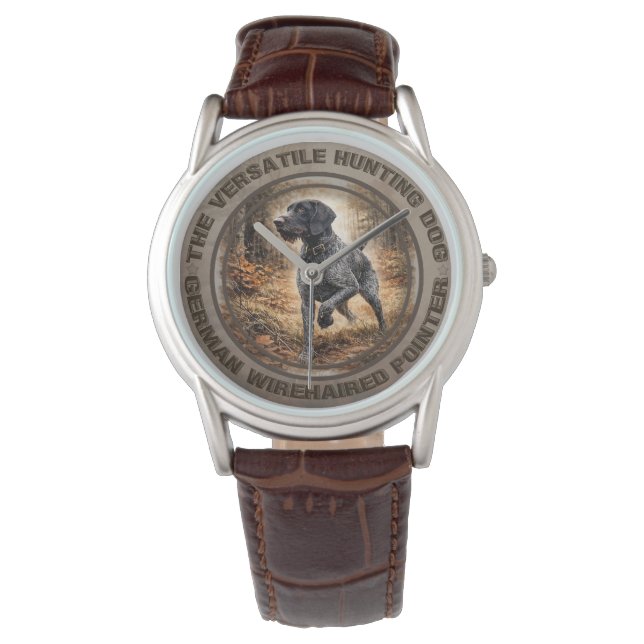 Tysk strävhårig pointer armbandsur (Framsida)