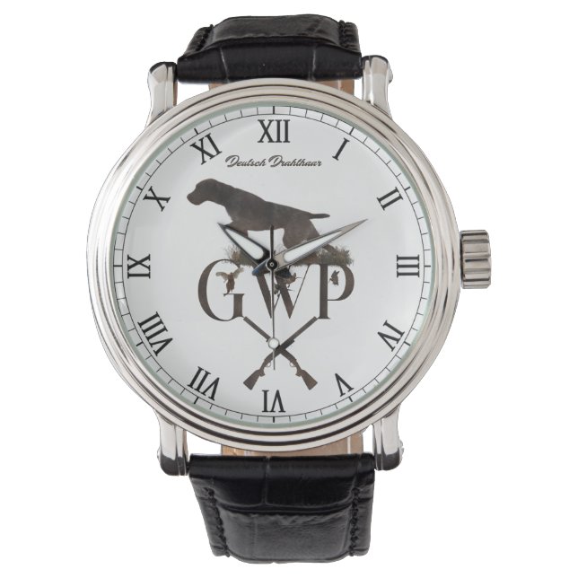 Tysk strävhårig pointer armbandsur (Framsida)