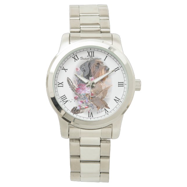 Tysk strävhårig pointer armbandsur (Framsida)