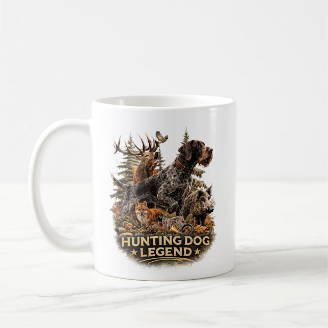 Tysk strävharig pointer kaffemugg (Vänster)