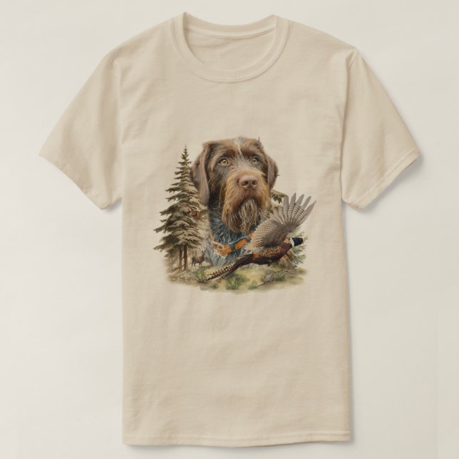 Tysk strävhårig pointer t shirt (Design framsida)