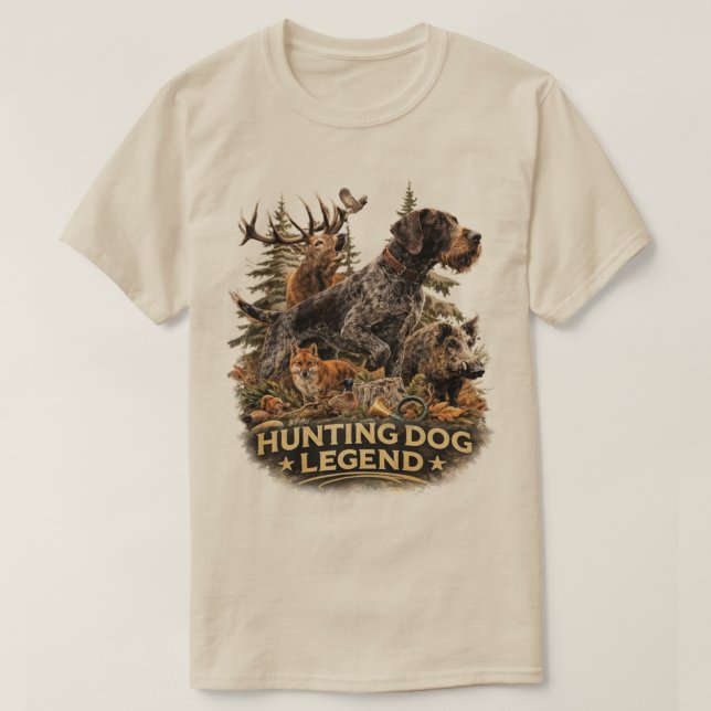 Tysk strävhårig pointer t shirt (Design framsida)