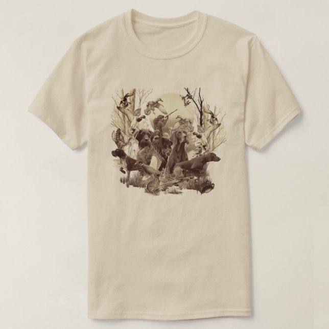 Tysk strävhårig pointer t shirt (Design framsida)