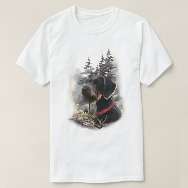 Tysk strävhårig pointer t shirt (Design framsida)