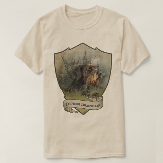 Tysk strävhårig pointer t shirt (Design framsida)