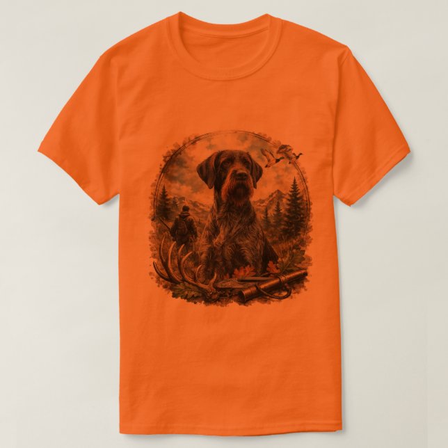 Tysk strävhårig pointer t shirt (Design framsida)
