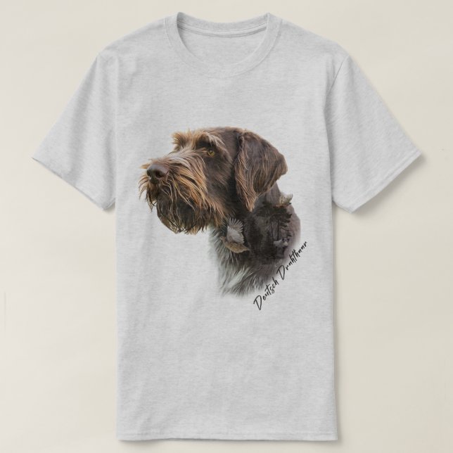 Tysk strävhårig pointer t shirt (Design framsida)