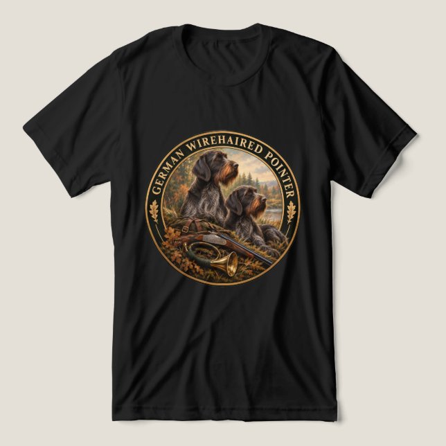 Tysk strävhårig pointer t shirt (Design Framsida)