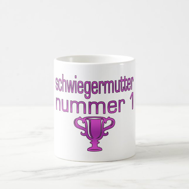 Tysk svärmorgåva Schwiegermutter Nummer 1 Kaffemugg (Center)