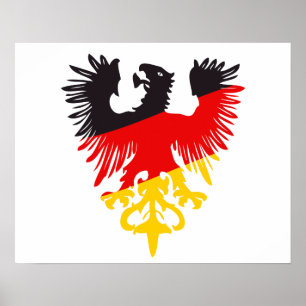 Tysk svart Eagle Poster