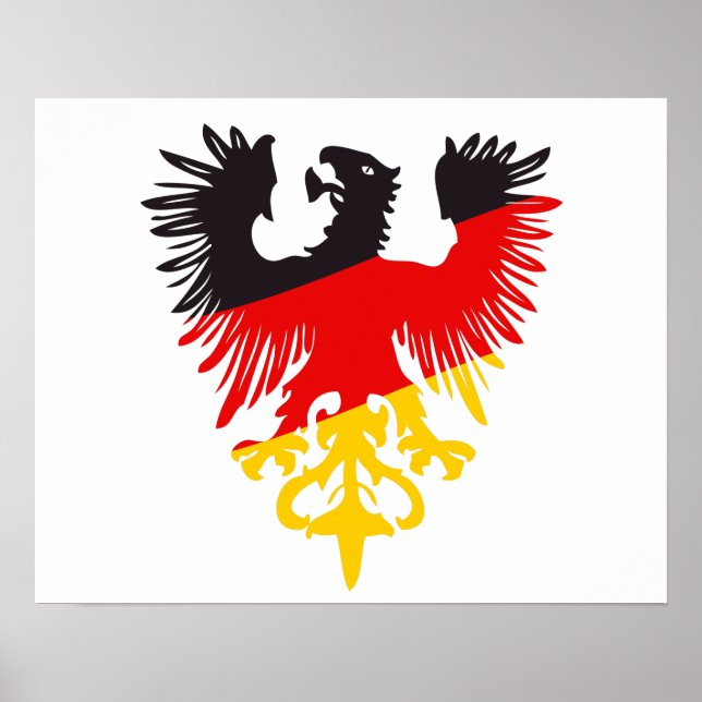 Tysk svart Eagle Poster (Framsidan)