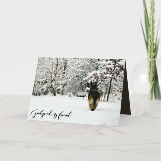 Tysk sympati för herdehusdjurförlust kort (Framsida)