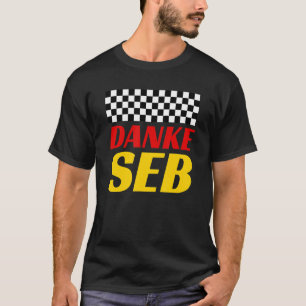 Tysk Tack Seb Danke Seb Tävla Flagga Tyska T Shirt