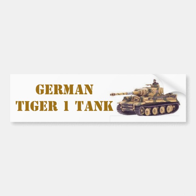 TYSK TANK FÖR TIGER 1 BILDEKAL (Framsidan)
