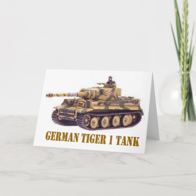 TYSK TANK FÖR TIGER 1 KORT (Framsida)