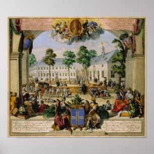 Tysk town Lingen (1700) Poster