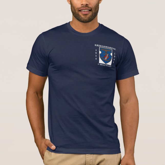 Tysk U-Fartyg T-tröja Tee Shirt (Framsida)