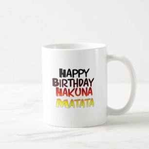 Tysk utskrift av Hakuna Matata Art Kaffemugg