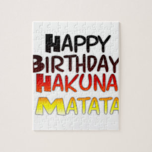 Tysk utskrift av Hakuna Matata Art Pussel