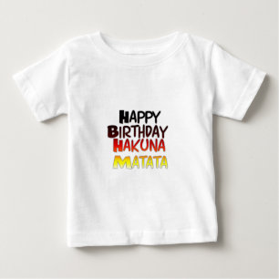 Tysk utskrift av Hakuna Matata Art T-shirt