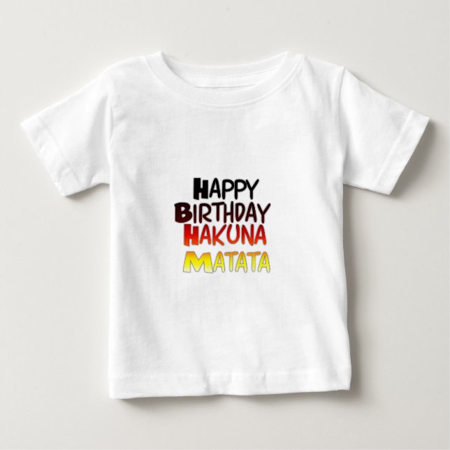 Tysk utskrift av Hakuna Matata Art T-shirt (Framsida)